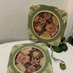 COPY - Certified International Pamela Gladding Dinner Plate Hand Painted Floral…